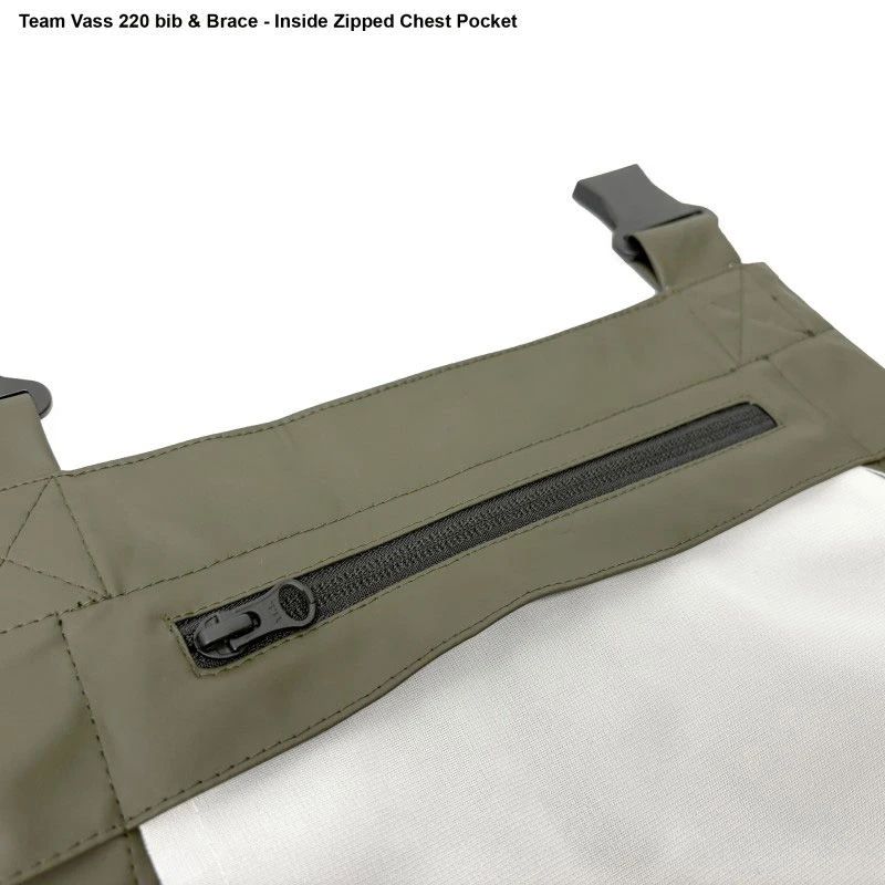 Team Vass 220 Bib & Brace w/Knee Khaki